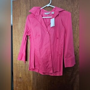 Women's Pink Button-Up Shirt